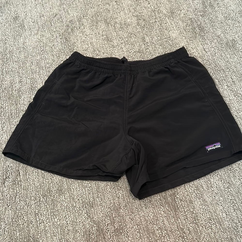 Black patagonia 5” shorts